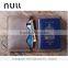 NULL DESIGN Lady hand parts magic travel rfid blocking carbon fiber lining passport wallet