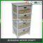 Basket Drawer High Simple Wooden Wardrobe Cabinet