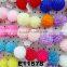 girls organza artificial flower ball elastic hair band