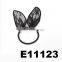 girls dot fabric wire rabbit ear hair band wholesale