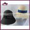 Fashion Paper Straw Sun Visor Floppy Hat With Big Bowknot