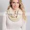 Winter Fashion Ladies Ripple Stitch Infinity Scarf, Circle Loop Scarf