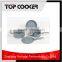 Aluminum press marble coating hot pot cookware