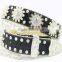 Rhinestone belts for women with flower shape accessories