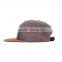 Hot Selling Lovely Suede Brim 5 Panel Cap