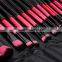 32pcs newest portable facial cleansing rose-bengal cosmetic brush set shaving makeup wholesale