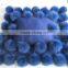 Fox fur blanket with pompoms new design