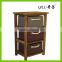 durable carbinet with rattan storage basket for room decration and storage fashion!fashion!