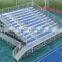 12 rows raised deluxe used aluminum bleachers for sale with wheelchair ramp