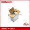 USA standard residential grade floor box with brass plate