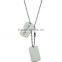 Metal Stainless Steel Dog Tag Necklace with Chain