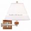 1031-2 contemporary room accent Brushed Steel and Wood Plug-In Swing Arm Wall Lamp a perfectly modern look