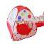 Play Tunnel and Tent Play Tent Cubby-Tube-Teepee Indoor Pop up Tent 3pc Outdoor Gamehouse Toy Hut Easy Fold Ocean Ball Pool with
