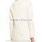 2014 Top Quality 100% cashmere off white women winter jackets