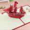 Custom made chinese holiday pop up greeting card greeting card for sale