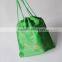 recycled cheap polyester drawstring bag with zipper