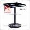 Composite table frame, composite glue bottom seat, black table feet