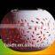 Ceramic Colour Changing LED Solar Filigree Light Globle Ball Pot Table Lamp