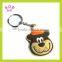 3D car shape PVC keychain with split ring