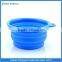 Folding Silicone Pet Bowl Plastic Bowl for Pet