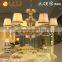 Continental Iron Cloth minimalist living room bedroom chandelier, American Pastoral LED chandelier