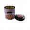 cute round tea tin jar,round metal tea gift box,coffee tea tin box
