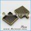 antique brass vintage style oval setting pendant for sale