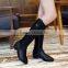 2015 over knee boots real leather boots not high heels CP6698