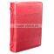 Boshiho Brown PU Leather Bible Cover with Zipper