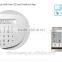 wireless pstn gsm burglar fire alarm system with PIR motion sensor and smoke detector