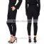 Fashion stretchy spandex high rise waist long custom made yoga pants women wholesale