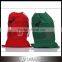 Red Decorated North Pole Embroidered Santa Sack