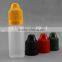 Empty childproof cap 10ml PE dropper bottle for eliquid