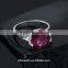 Pave With Amethyst Zircon gold Plated Valentine Gift Forever Love Ring