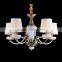 Modern Pendant Light Fabric Chandelier Lamp With Marble
