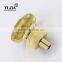 Newest Design Shiny Gold Zinc Alloy Interior Cabinet Glass Knob