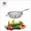 wholesales fashion camping cookware sets titanium chinese wok with glass lid