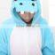 2015 Cheapest Blue Hippo adult animal onesie pajamas