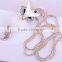 New fashionable for young lady diamante smart sex fox necklace