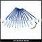 24 pcs cosmetic brush kit foundation brush set blue golden makeup brushes blue pu bag
