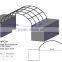 Steel building dome fabric structure