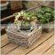 100%Handmade Natural plastic lined wicker baskets for plants flower plant pot flower plant basket