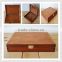 High quality new style customized logo Antique color wooden essential oil box wholesale