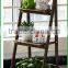 top quality folding outdoor wooden garden planter shelf,wooden shelf for flowers