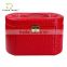 Red Faux Leather Alligator Jewelry Box Organizer Necklace Ring Display Case
