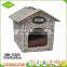 China custom nice quality beautiful antique pet house wicker dog bed indoor cat house for sale