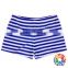 2Pcs Navy And Pink Stripe Beachwear Swimsuit Modest Children Swimwear