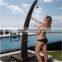 Nice resort furniture wicker curve shower rack