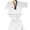 Wholesale OEM logo good quality 100% cotton short sleeve taekwondo uniform