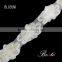 Wholesale fashion flatback bridal veil flower lace trim